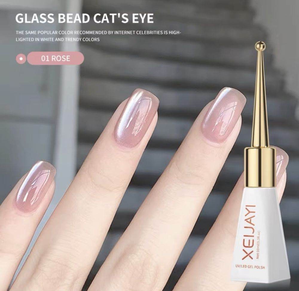 XEIJAYI VSP Cat Eye 10ml – 01 ROSE GLASS BEAD