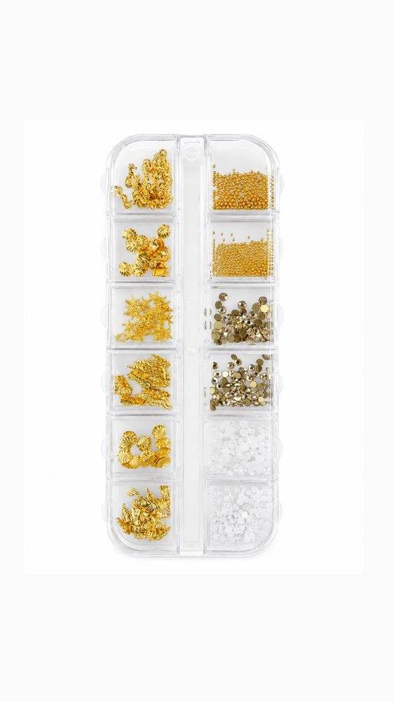 Boîte de décorations estivales pour ongles