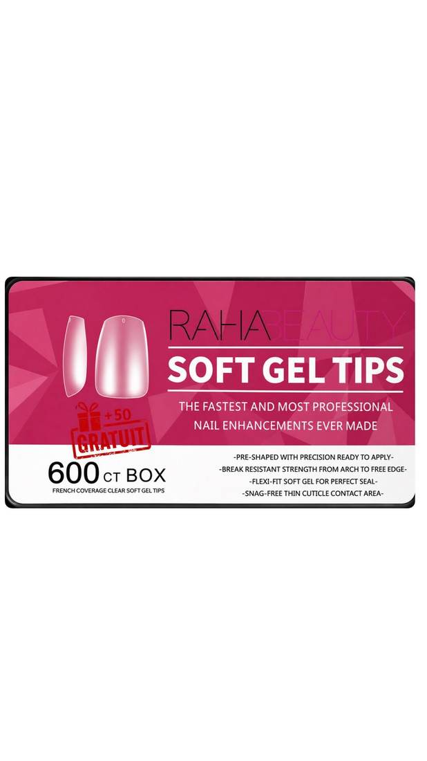 Soft Gel Tips Short Coffin – 650 Pièces