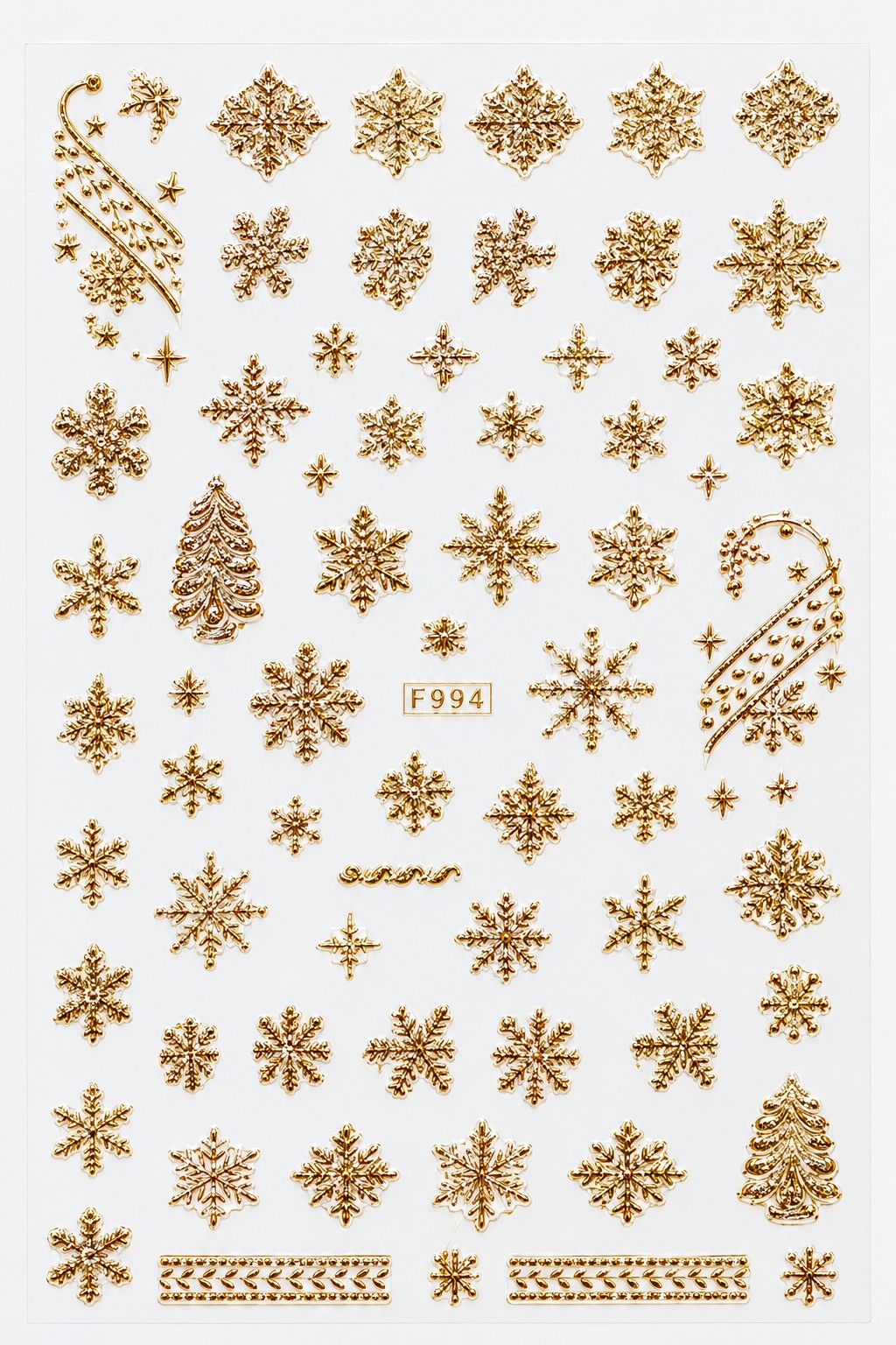 Sticker Noël 3D – Gold